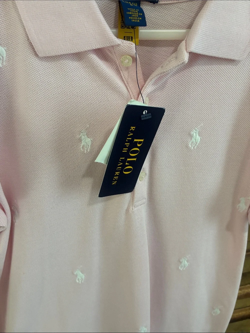 Polo by Ralph Lauren Light Pink Embroidered Polo Dress